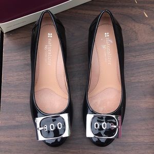 Black Patin leather shoes